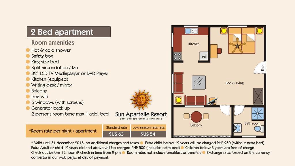 Sun Apartelle Panglao City Exterior foto